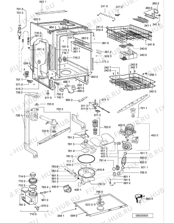 Схема №2 GSFH 1380 WS с изображением Панель для посудомоечной машины Whirlpool 481245373564