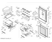 Схема №4 KGD76AI304, Bosch с изображением Дверь для холодильной камеры Bosch 00717604