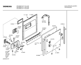 Схема №5 SE53900EU с изображением Передняя панель для посудомоечной машины Siemens 00353633