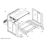 Схема №4 HEN364850 с изображением Фронтальное стекло для электропечи Bosch 00476710