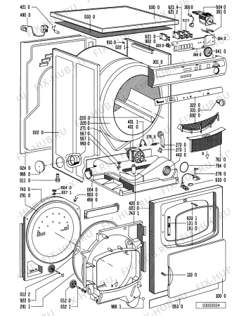 Схема №1 AWZ 430-NL с изображением Декоративная панель для сушилки Whirlpool 481245219178