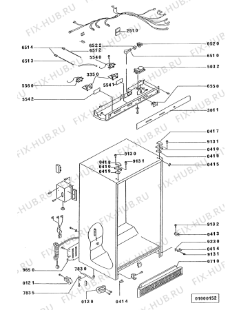 Схема №7 ARG 499/G/WP с изображением Дверца для холодильника Whirlpool 481944268391