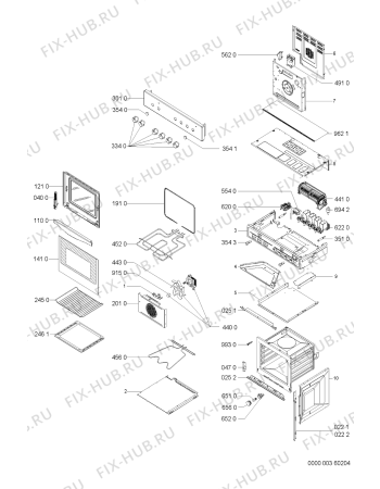 Схема №1 AKP711/AV с изображением Обшивка для электропечи Whirlpool 481245358902