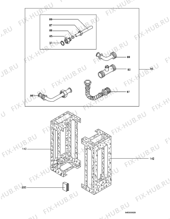 Взрыв-схема комплектующей Electrolux GWH135RON - Схема узла Section 2