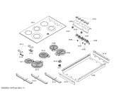 Схема №1 NEM9350UC с изображением Стеклянная полка для плиты (духовки) Bosch 00238545