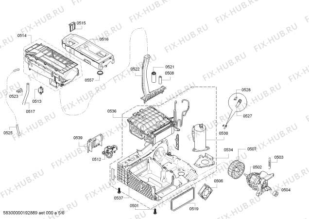 Схема №6 WT46W317DN iQ500 selfCleaning condenser с изображением Панель управления для сушилки Siemens 11006039