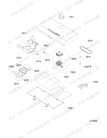 Схема №1 DC 5355 WS с изображением Микрофильтр для вентиляции Whirlpool 481245858367