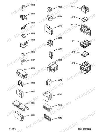 Взрыв-схема сушильной машины Whirlpool LBR8543 (F092152) - Схема узла