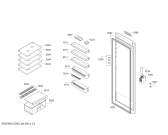 Схема №3 3FCB1417 с изображением Дверь для холодильника Bosch 00246713