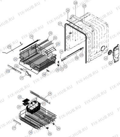 Взрыв-схема посудомоечной машины Gorenje DM 63 SE   -White Bi Soft (900001133, DW20.2) - Схема узла 02