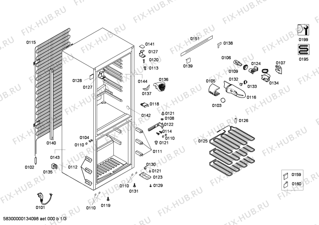 Схема №2 VVC36V00FF с изображением Панель для холодильной камеры Bosch 00678758