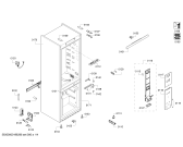 Схема №4 KGN36XW30U Bosch с изображением Дверь для холодильной камеры Bosch 00715894