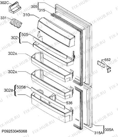 Схема №2 SCT81900S0 с изображением Блок управления для холодильной камеры Aeg 973925582008026