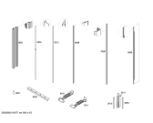 Схема №5 RF411700 с изображением Корпус для холодильника Bosch 00669206