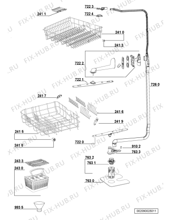 Схема №2 GCXP 5848 с изображением Панель для посудомоечной машины Whirlpool 482000004931