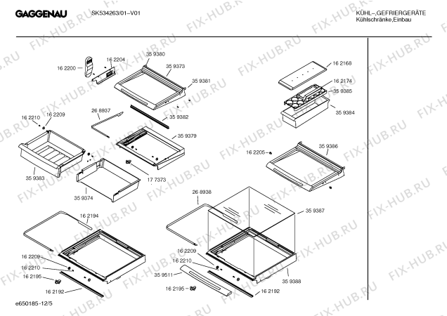 Схема №10 SK534263 с изображением Рамка для холодильной камеры Bosch 00489029