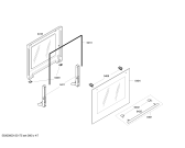 Схема №6 HLN342220B с изображением Фронтальное стекло для духового шкафа Bosch 00682608