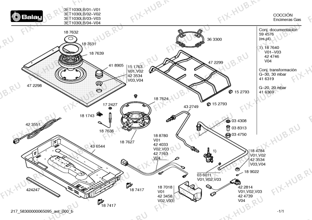 Схема №1 3ET1030LB с изображением Стеклокерамика для духового шкафа Bosch 00472298