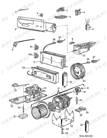 Взрыв-схема стиральной машины Zanker THKE5000 - Схема узла Electrical equipment