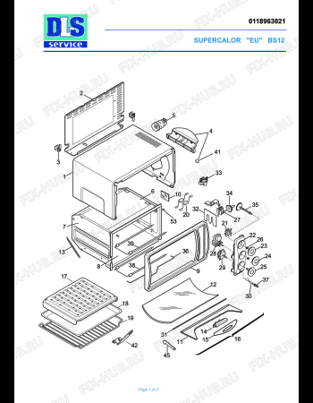 Схема №1 BS12 GRIGIO с изображением Терморегулятор для плиты (духовки) DELONGHI 5518118400