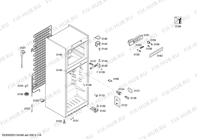 Схема №3 3FFL3650 с изображением Вкладыш в панель для холодильника Bosch 00661665
