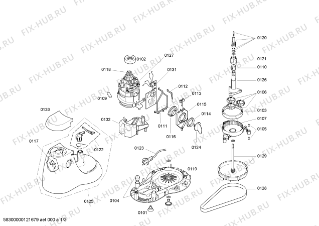 Схема №3 MK50850 marché с изображением Соединительный кабель для кухонного измельчителя Siemens 00420489