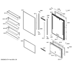 Схема №5 CIB36MIER1 KF 1901 SF с изображением Внешняя дверь для холодильника Bosch 00247813