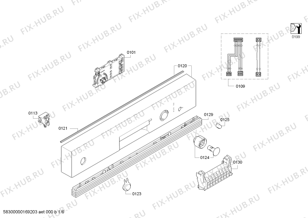 Схема №6 SMI40D45EU AquaStop с изображением Краткая инструкция для посудомоечной машины Bosch 00732222