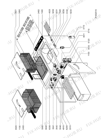 Схема №1 AGB 439/WP с изображением Нагревательный элемент для духового шкафа Whirlpool 483286009359