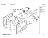 Схема №4 4HT416XP Horno lynx ind.inox.multf.guias ec2 с изображением Передняя часть корпуса для плиты (духовки) Bosch 00442811