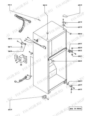 Схема №4 ARG 468/G/1 с изображением Соединитель для холодильной камеры Whirlpool 481946248417