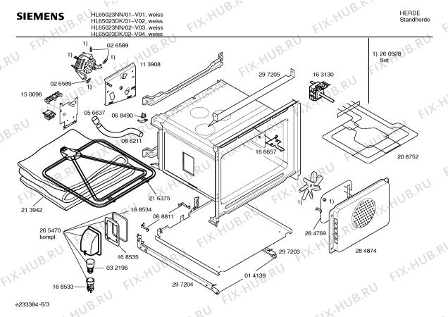 Схема №5 HL65023SC с изображением Инструкция по эксплуатации для духового шкафа Siemens 00526480