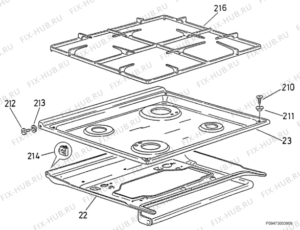 Взрыв-схема комплектующей Zanussi Z5540GB - Схема узла Section 2