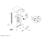 Схема №3 KDV33X41 с изображением Дверь для холодильника Bosch 00246639