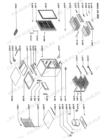 Схема №1 CVT 13 с изображением Часть корпуса для холодильной камеры Whirlpool 481945299147