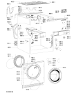 Схема №2 GL 0612 BI с изображением Рукоятка для стиралки Whirlpool 481010593888