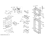 Схема №2 KDN32A03 с изображением Дверь морозильной камеры для холодильника Bosch 00682264