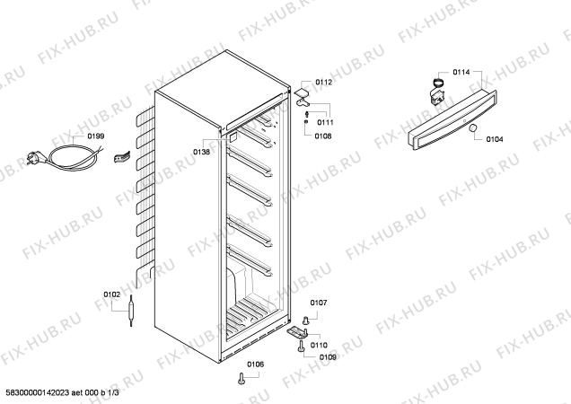 Схема №3 CE207N40 с изображением Дверь для холодильника Bosch 00249136