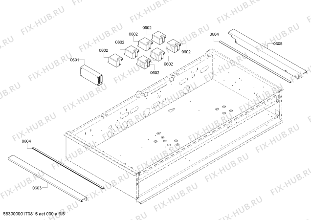 Схема №6 PC486GLBS с изображением Труба для духового шкафа Bosch 00493821
