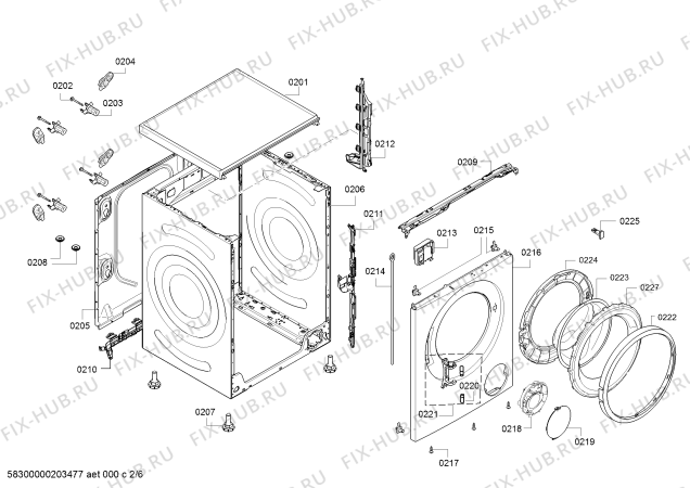 Схема №6 WM14T6G1 с изображением Панель управления для стиралки Siemens 11021414