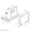 Схема №5 S34M55B0EU с изображением Передняя панель для посудомоечной машины Bosch 00440977