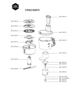 Схема №3 FO8221S0/870 с изображением Корпусная деталь для кухонного измельчителя Tefal MS-650508