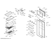 Схема №3 KDN56VW32B Bosch с изображением Замок двери для холодильной камеры Siemens 00628152