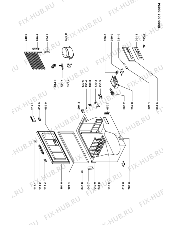 Схема №1 WCN1134 (F090714) с изображением Руководство для холодильной камеры Indesit C00355068