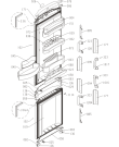 Схема №1 NRK60375DW(198390, HZF3767AF) с изображением Дверь для холодильника Gorenje 199132