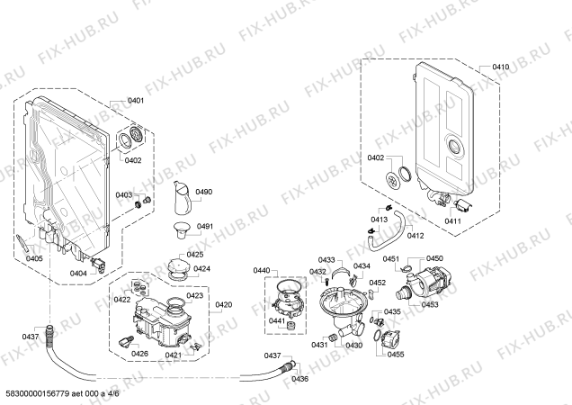 Схема №5 SMI65M56EU с изображением Набор кнопок для посудомоечной машины Bosch 00621621