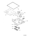 Схема №1 66100K-MN 07A с изображением Керамическая поверхность для плиты (духовки) Aeg 3305138012
