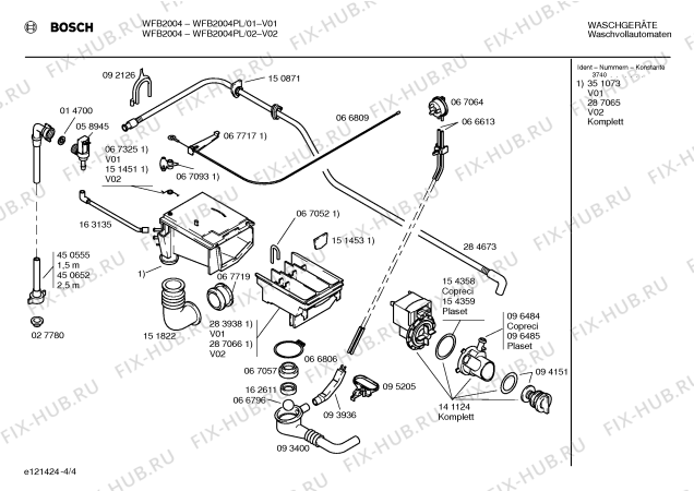 Взрыв-схема стиральной машины Bosch WFB2004PL WFB2004 - Схема узла 04