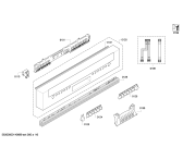 Схема №4 S41M85B2DE с изображением Передняя панель для посудомойки Bosch 00675557