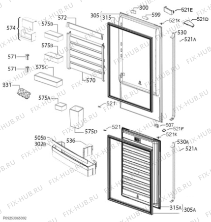 Схема №3 S83420CTWF с изображением Модуль (плата) управления для холодильника Aeg 973925054872016